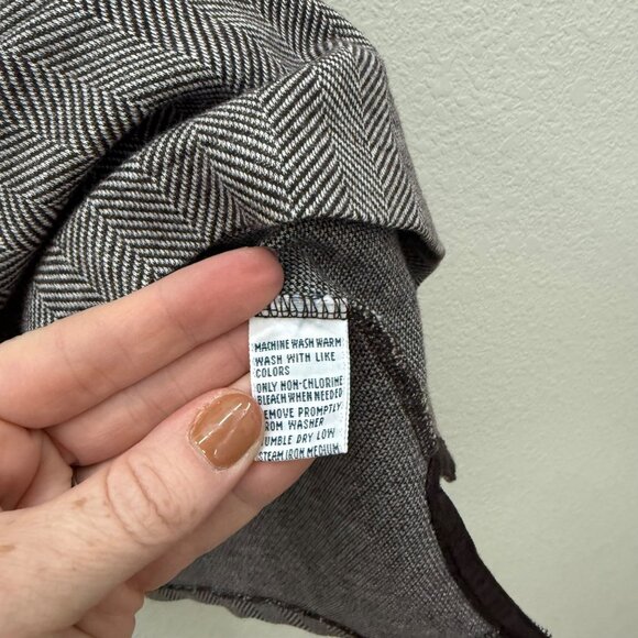 VTG Polo Ralph Lauren Herringbone USA Made Cotton Short Sleeve Shirt Mens sz XL - Picture 5 of 9